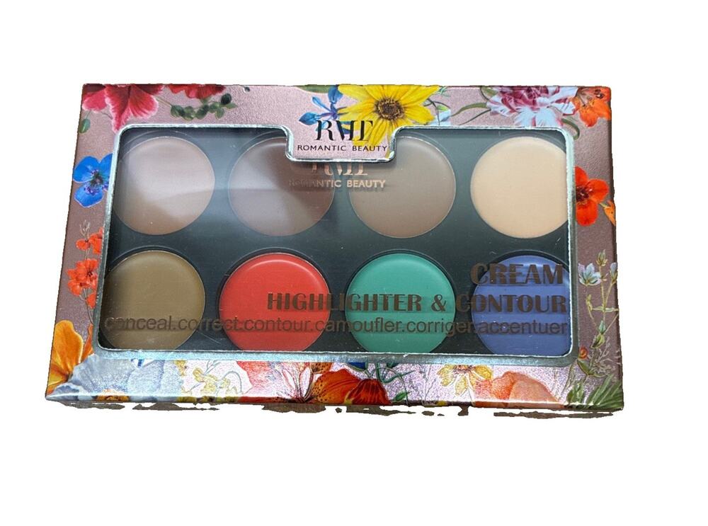 Romantic Beauty RMF Cream Highlighter & Contour Palette Shade 03 0.32 oz